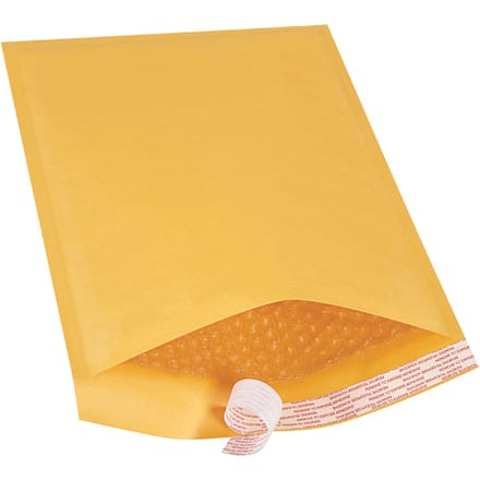 9 1/2 x 14 1/2" Kraft #4 Self-Seal Bubble Mailers (25 Pack)