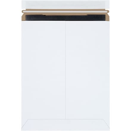 9 3/4 x 12 1/4" White Self-Seal Stayflats Plus® Mailers (25 Pack)