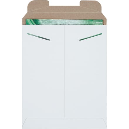 9 3/4 x 12 1/4" White Stayflats® Mailers