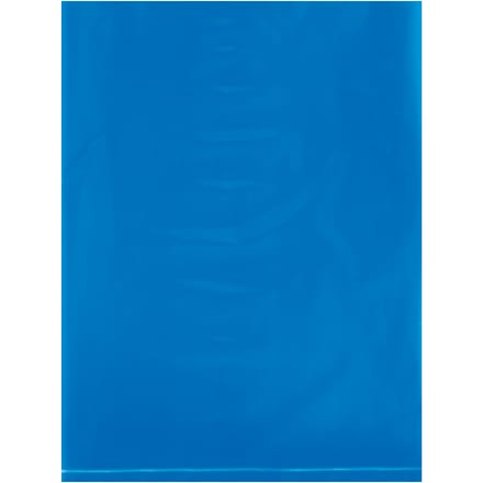 9 x 12" - 2 Mil Blue Flat Poly Bags