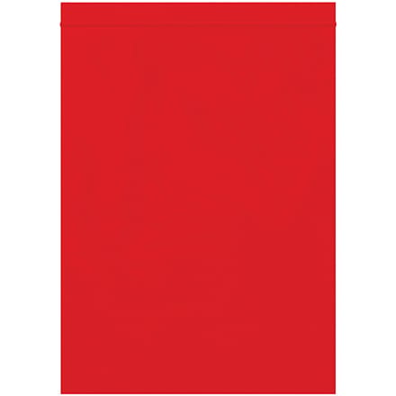 9 x 12" - 2 Mil Red Reclosable Poly Bags