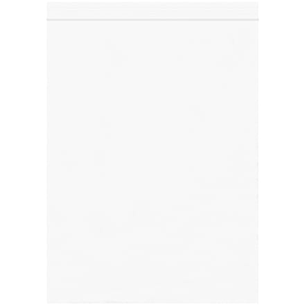 9 x 12" - 2 Mil White Reclosable Poly Bags
