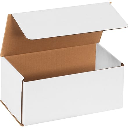 9 x 5 x 4" White Corrugated Mailers