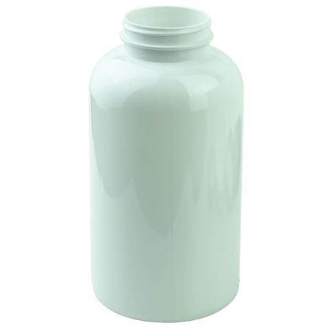 950cc White PET Plastic Packer Bottle 53-400 (72/Case)