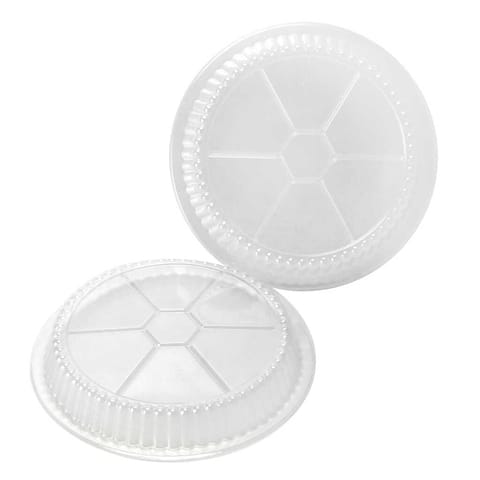 9" Clear Round Plastic Dome Lid - (500/Case)