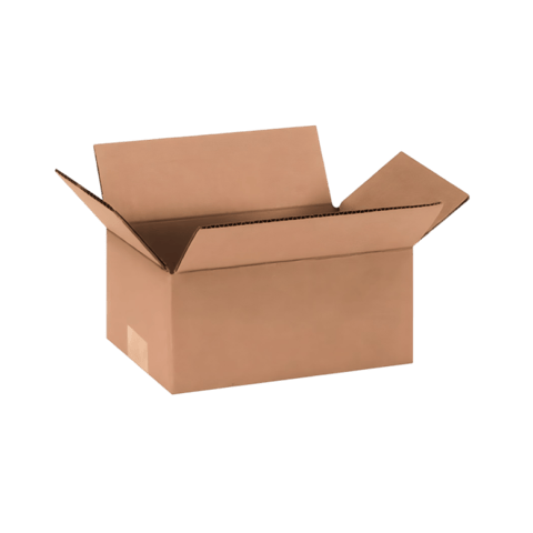 9" x 6" x 4" Corrugated Shipping Box – Kraft 32 ECT, Single Wall - (25/Bundle)
