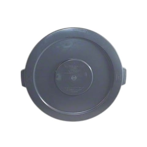 ABCO 32 Gallon Round Garbage Can Lid - Gray (1/Case) 32-T