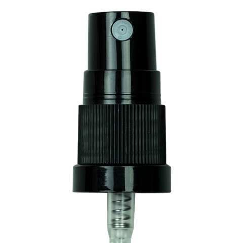 Black Fine Mist Sprayer Ribbed Skirt 18-415 6'' Dip Tube (2100/Case)