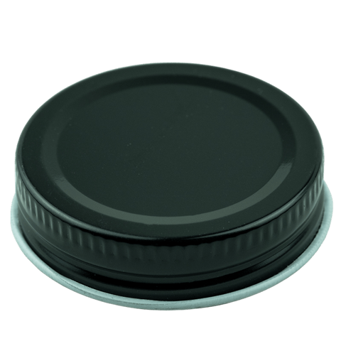 Black Metal 48-400 Lid With Standard Plastisol Liner (2205/Case)