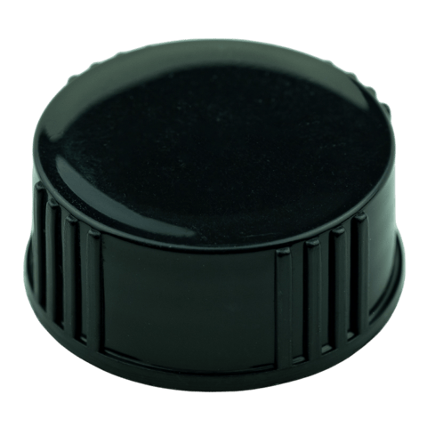 Black Ribbed PP Cap 24-410(4500/cs)