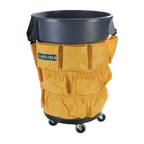 Carlisle 3691704 - Bronco 32 and 44 Gallon Trash Can Caddy Bag​ - Yellow