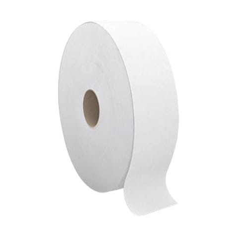 Cascades PRO Perform White Jumbo Toilet Paper Roll, 2-Ply, 3 1/2" x 1400 feet - (36/Case) T260