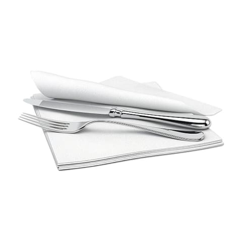 Cascades PRO Signature White Airlaid Dinner Napkins, 1-Ply, 15" x 16 1/2" - (1000/Case) N695