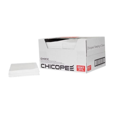 Chicopee Chix SC White Foodservice Towel, Standard-Duty, 13" x 21" - (150/Case) 0041