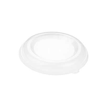 Clear PET Plastic Dome Lids for 24 & 32 oz Sugarcane Bagasse Bowls - (300/Case)