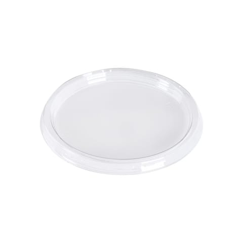 Clear PET Plastic Flat Lids for 8–32 oz Round Deli Containers, 117 mm - (500/Case)