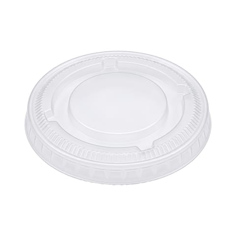 Clear PET Plastic Lid for Portion Cup, Fits 0.75/1 oz - (2500/Case)