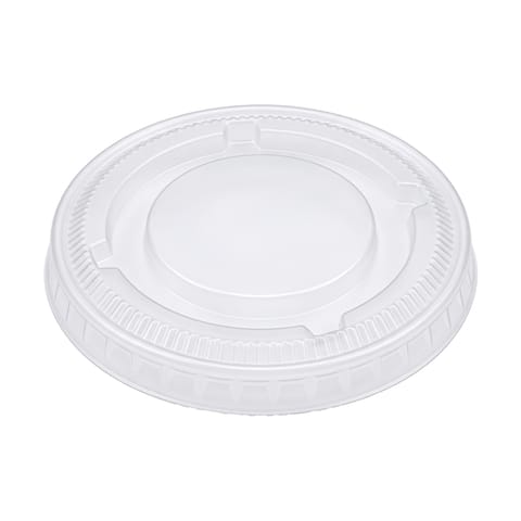Clear PET Plastic Lid for Portion Cup, Fits 1/1.5/2 oz - (2500/Case)