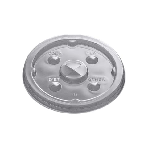 Continental Clear PET Plastic Cold Cup Flat Lid, Fits 32 oz - (1000/Case) L32