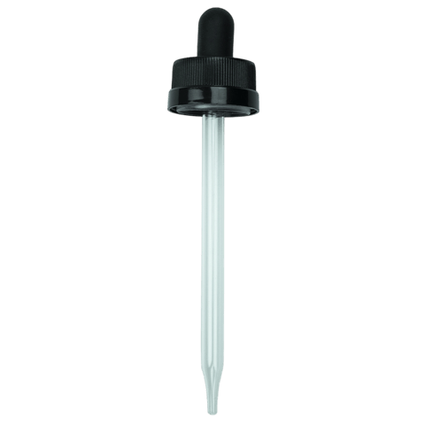 CRC (Child Resistant Closure) Dropper - Black - 109mm 22-400(1000/case)