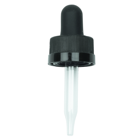 CRC (Child Resistant Closure) Dropper Black 58mm 18-400 (1400/Case)