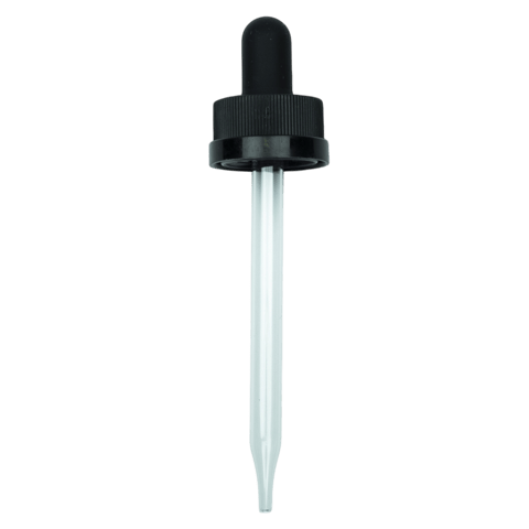 CRC (Child Resistant Closure) Dropper Black 91mm 20-400 (1400/Case)