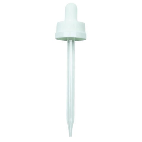 CRC (Child Resistant Closure) Dropper - White - 109mm 22-400(1000/case)