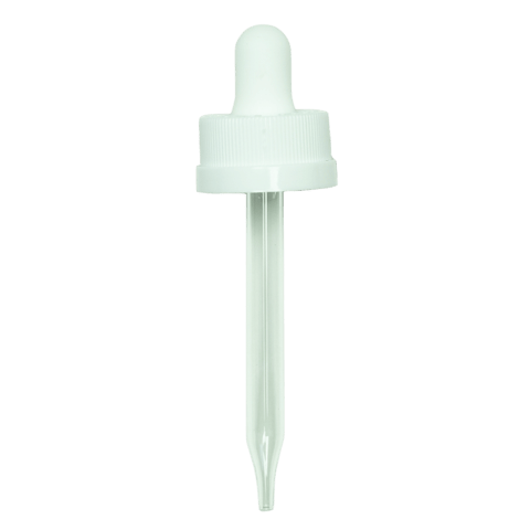 CRC (Child Resistant Closure) Dropper - White - 76mm 20-400(1400/case)