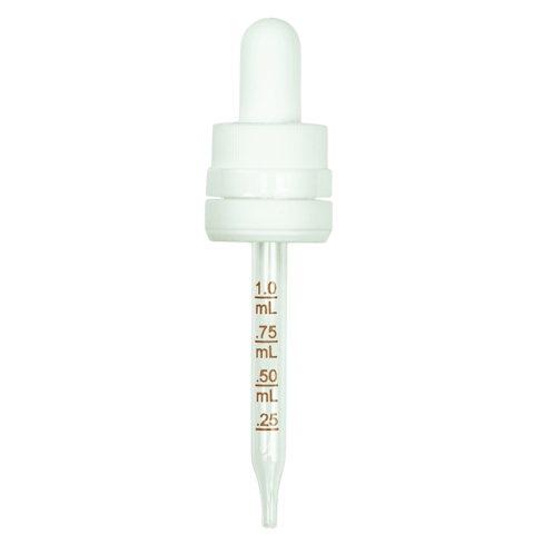 CRC/TE Super Dropper - White with Measurement Markings on Pipette - 77mm 18-415(1400/case)