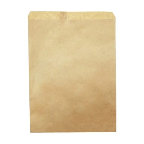 Duro 14" x 3" x 21" Recycled Kraft Merchandise Paper Bag 30#BW - (500/Case) 14888