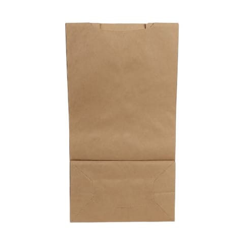 Duro Bulwark 25 lb. Extra Heavy Duty Natural Kraft Paper Grocery Bag, 57#BW - (400/Case) 71025
