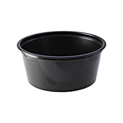 Fabri-Kal Black PS Plastic Portion Cup, 3.25 oz - (2500/Case) PC325B