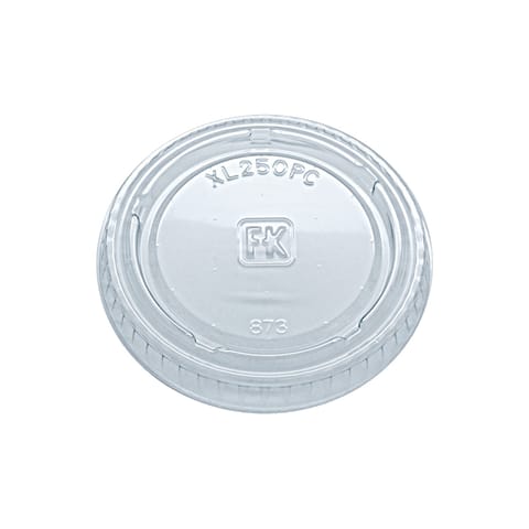 Fabri-Kal Clear PET Plastic Portion Cup Lid, Fits 1.5, 2, and 2.5 oz. - (2500/Case) XL250PC