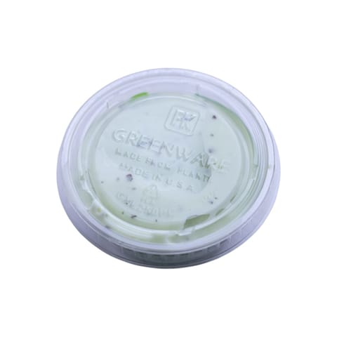 Fabri-Kal Greenware Compostable Clear PLA Plastic Portion Cup Lid, 2 oz - (2010/Case) GXL250PC