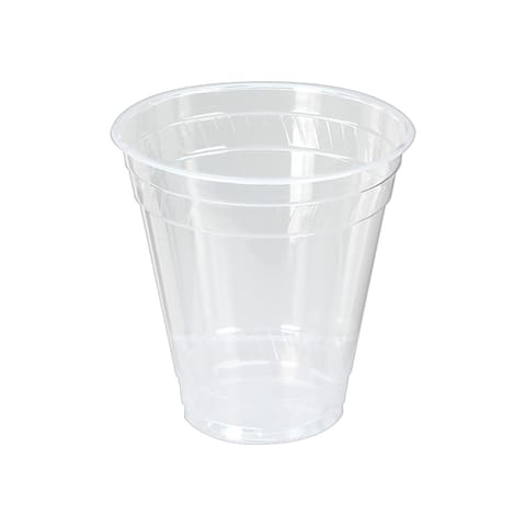 Fabri-Kal Greenware Compostable Clear PLA Plastic Squat Cold Cup, 12/14 oz - (1000/Case) GC12SNT