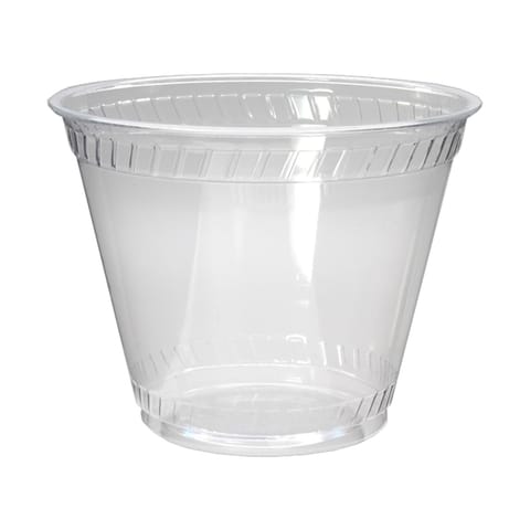 Fabri-Kal KC9OF Kal-Clear 9 oz Clear PET Plastic Squat Cold Cup - (1000/Case)