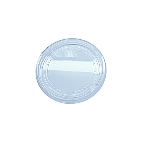 Fabri-Kal LRD Alur Clear PET Plug-Fit Round Deli Container Lids, Fit 5, 8, 12, 16, 24 & 32 oz - (500/Case)