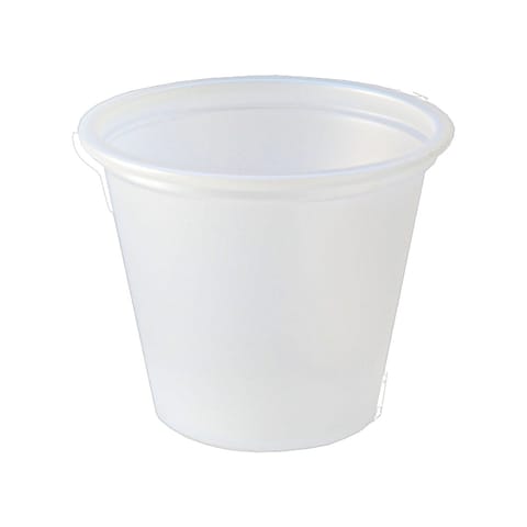 Fabri-Kal Translucent PS Plastic Portion Cup, 1 oz - (2500/Case) PC100