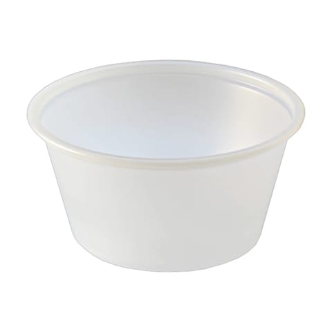 Fabri-Kal Translucent PS Plastic Portion Cup, 2 oz - (2500/Case) PC200