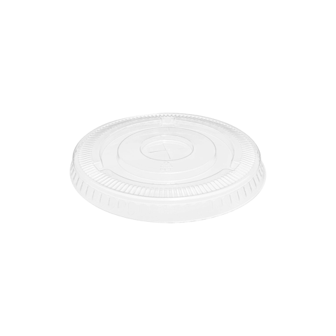 Clear 12-24 oz. PET Cold Cup Flat Lids - (1000/Case)