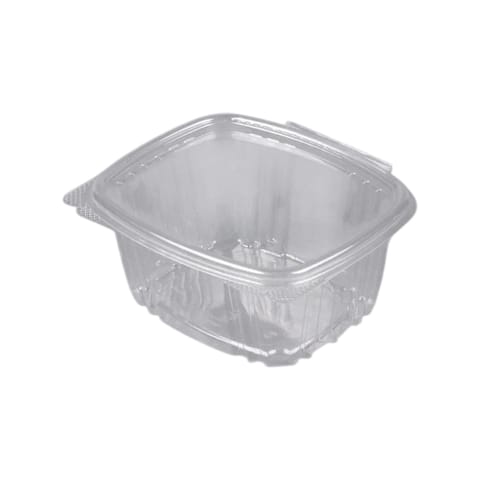 Genpak Clear Rectangular Hinged Deli Container, 16 oz - (200/Case) AD16