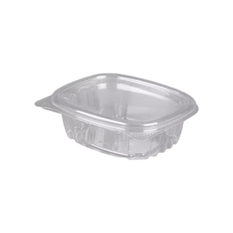 Genpak Clear Rectangular Hinged Deli Container, 4 oz - (400/Case) AD04
