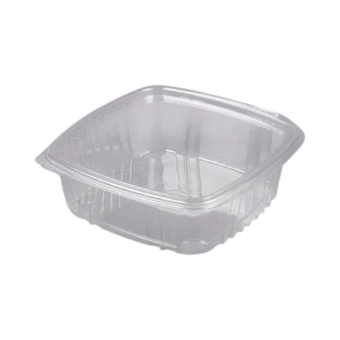 Genpak Clear Rectangular Hinged Deli Container, 48 oz - (200/Case) AD48