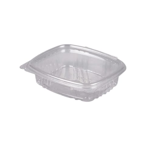 Genpak Clear Rectangular Hinged Deli Container, 8 oz - (200/Case) AD08