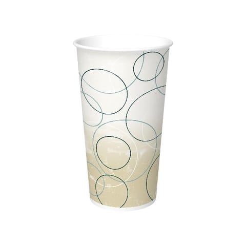 Graphic Packaging Double Sided Poly Paper Cold Cup, 20 oz, Champagne Design - (1000/Case) DMT-20