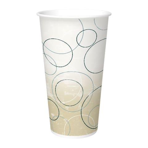 Graphic Packaging Double Sided Poly Paper Cold Cup, 32 oz, Champagne Design - (600/Case) DMR-32