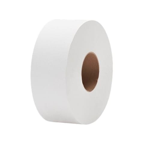 Green Heritage Pro White Jumbo Toilet Paper Roll, 2-Ply, 4" × 3 1/8", 500 Sheets/Roll - (12/Case)