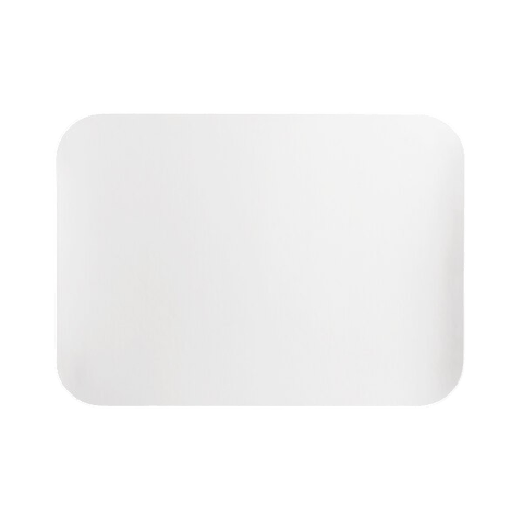 Oblong Foil-Laminated Board Lid for 2.25 lb. Foil Take-Out Container - (500/Case)