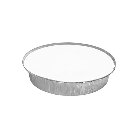 HFA 9" Round Foil Take-Out Pan w/ Board Lid - (200/Case) 2046-30-200W