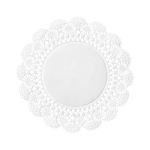 Hoffmaster 6" White Paper Lace Doilies, Cambridge - (1000/Case) 500235